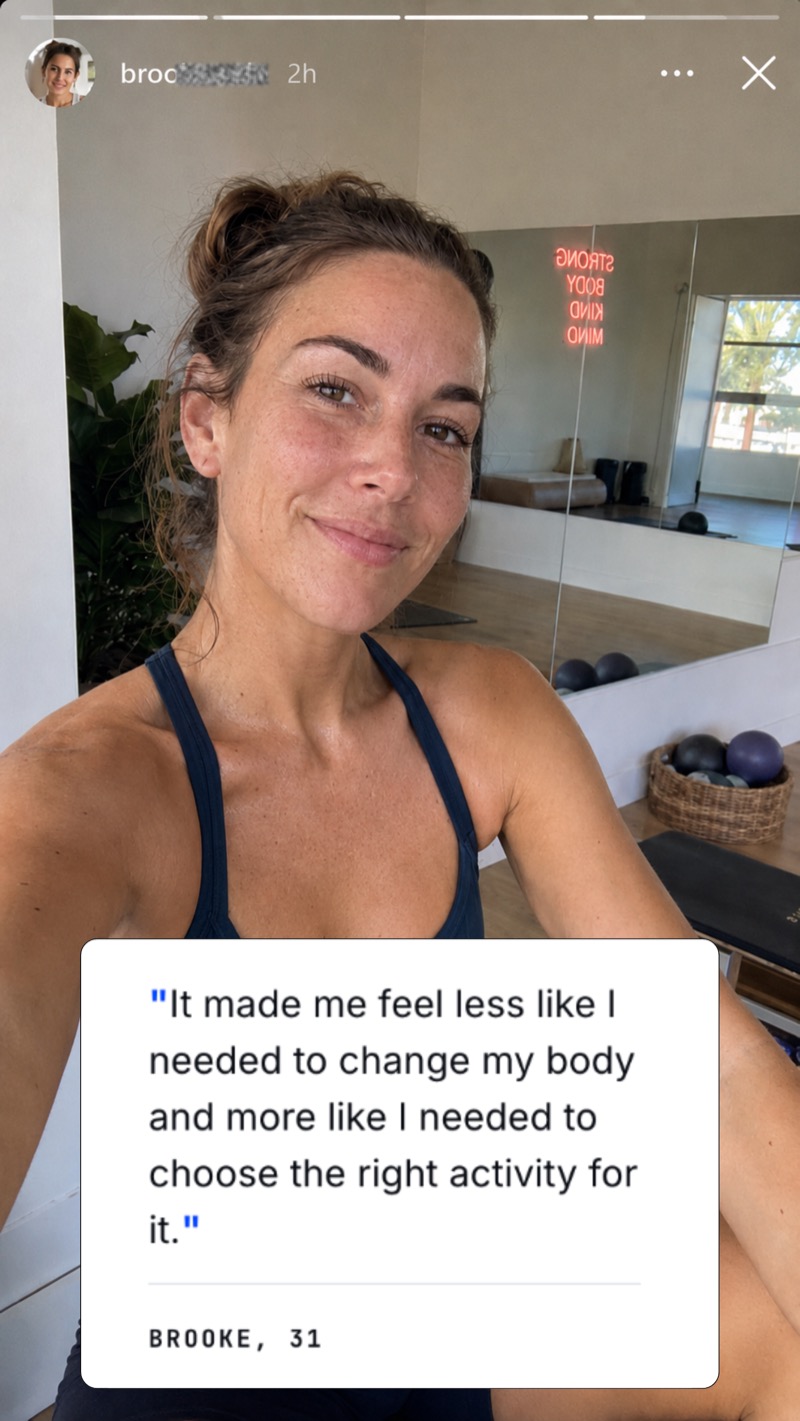 User testimonial